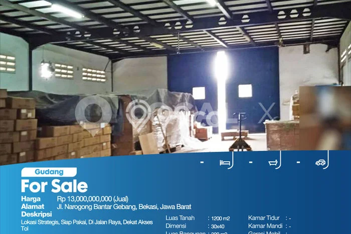 Paling Dicari! Gudang Dijual di Bekasi Harga Kompetitif Paling Dicari! Gudang Dijual di Bekasi Harga Kompetitif