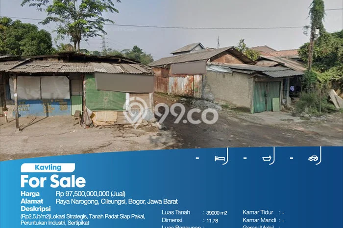 Tanah Kosong Dijual di Bogor dengan Area 39000m2 Tanah Kosong Dijual di Bogor dengan Area 39000m2