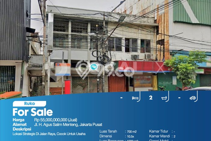 FOR SALE! Ruko di Menteng Jakarta Pusat, LT 700m2, LB 1000m2 FOR SALE! Ruko di Menteng Jakarta Pusat, LT 700m2, LB 1000m2