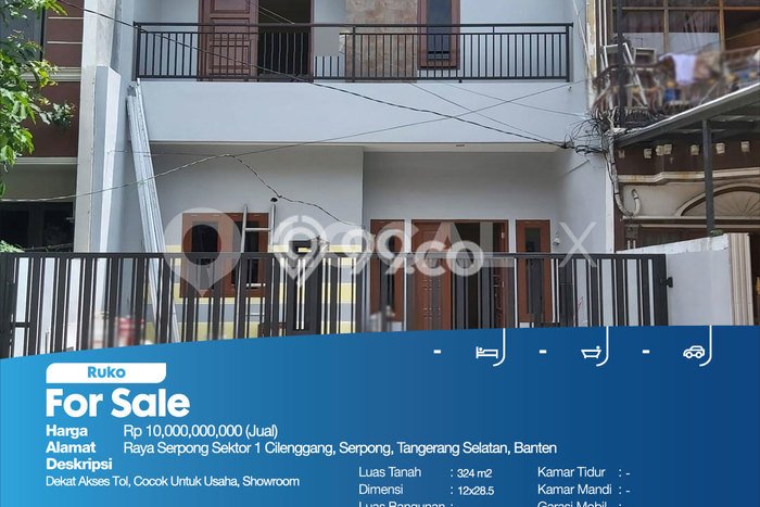 Ruko Bagus LT 324m2 LB 324m2 Dijual di Serpong Tangerang Selatan Ruko Bagus LT 324m2 LB 324m2 Dijual di Serpong Tangerang Selatan