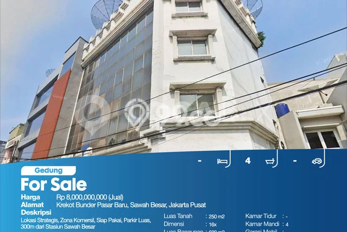 Kantor Bagus LT 250m2 LB 600m2 Dijual di Sawah Besar Jakarta Pusat Kantor Bagus LT 250m2 LB 600m2 Dijual di Sawah Besar Jakarta Pusat