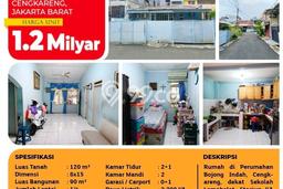 Rumah di Cengkareng, Jakarta Barat, Luas 120m² Bangunan 100m² Rumah di Cengkareng, Jakarta Barat, Luas 120m² Bangunan 100m²