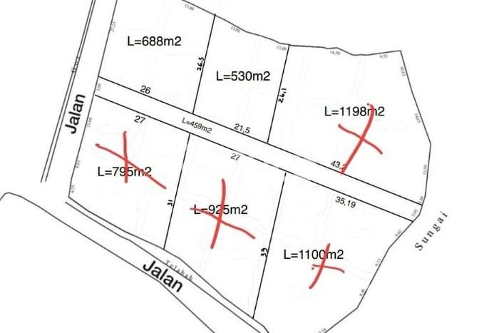 Kavling Tanah untuk Dijual di Pererenan, Badung, Luas 688m2 Kavling Tanah untuk Dijual di Pererenan, Badung, Luas 688m2