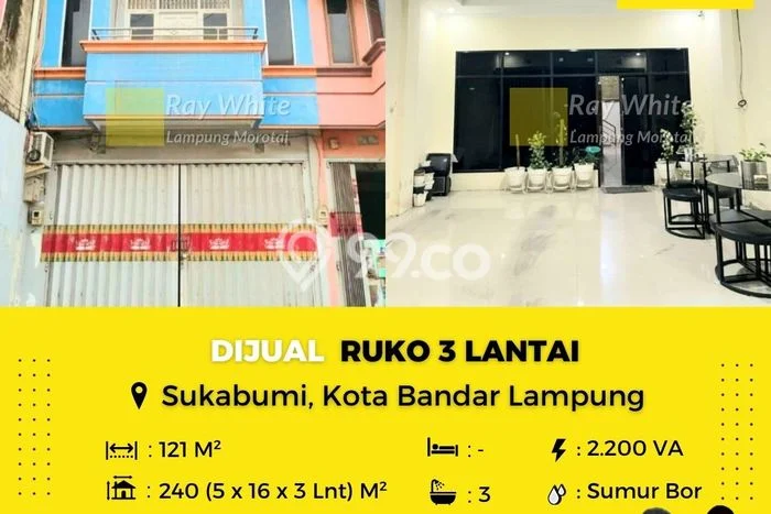 Tanah di Sukabumi, Bandar Lampung Luas 121m2 Dijual Segera Tanah di Sukabumi, Bandar Lampung Luas 121m2 Dijual Segera