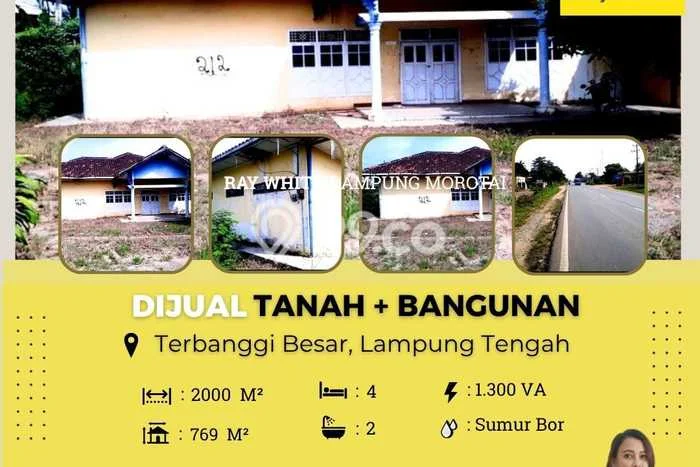 DIJUAL CEPAT! Rumah Premium area Terbanggi Besar, Lampung Tengah, Luas 2000m² Bangunan 769m² BISA KPR! DIJUAL CEPAT! Rumah Premium area Terbanggi Besar, Lampung Tengah, Luas 2000m² Bangunan 769m² BISA KPR!