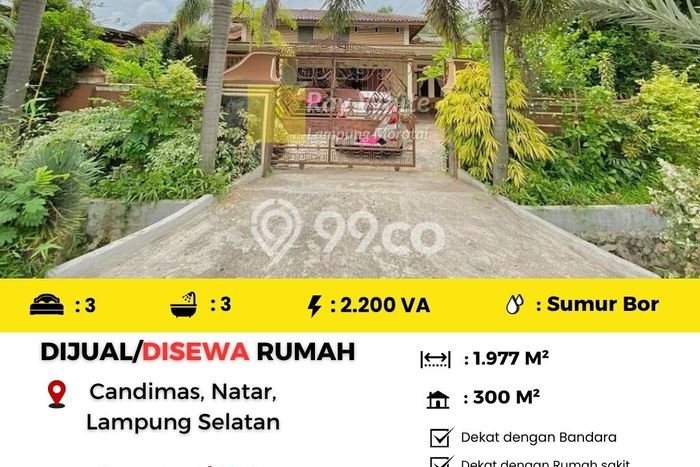 Rumah LT 1977m2m² di Pinggir Kota Natar, Lampung Selatan - Harga Terjangkau Rumah LT 1977m2m² di Pinggir Kota Natar, Lampung Selatan - Harga Terjangkau