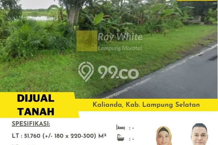 Dijual Tanah di Kalianda Lampung Selatan Luas 51m2 SHM Dijual Tanah di Kalianda Lampung Selatan Luas 51m2 SHM