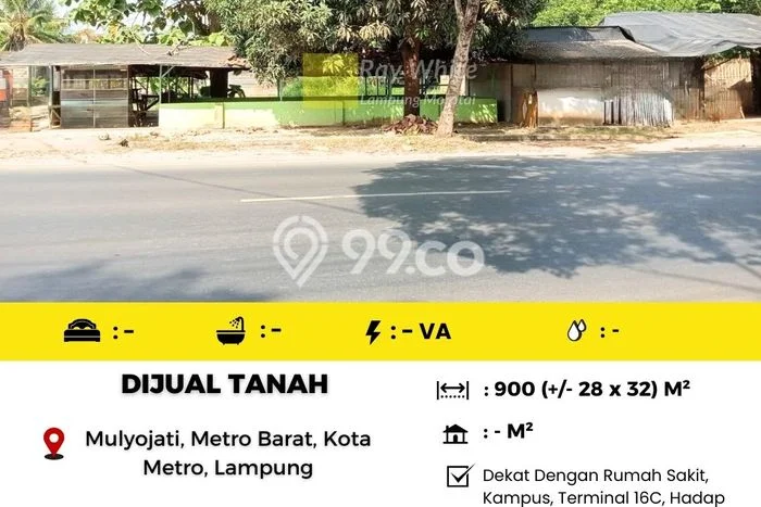Kavling Tanah Dijual di Metro Barat Metro Spesifikasi 900m2 Kavling Tanah Dijual di Metro Barat Metro Spesifikasi 900m2