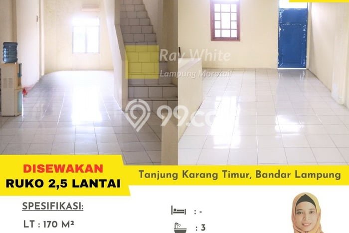 Unit Kantor disewakan di Tanjung Karang Timur Bandar Lampung dengan LT 170m2 / LB 120m2 Unit Kantor disewakan di Tanjung Karang Timur Bandar Lampung dengan LT 170m2 / LB 120m2