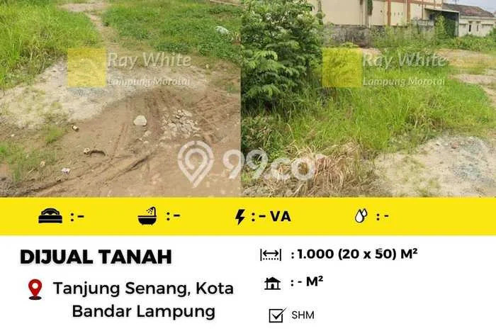 Tanah Kawasan Rajabasa, Luas 1000m2m², Dekat Rajabasa, Bandar Lampung, Bandar Lampung Tanah Kawasan Rajabasa, Luas 1000m2m², Dekat Rajabasa, Bandar Lampung, Bandar Lampung