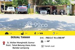 Tanah Kavling di Teluk Betung Utara Dijual dengan Luas 702m2 Tanah Kavling di Teluk Betung Utara Dijual dengan Luas 702m2