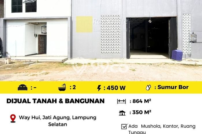 Tanah Strategis Dijual di Jati Agung Lampung Selatan 864m2 Tanah Strategis Dijual di Jati Agung Lampung Selatan 864m2