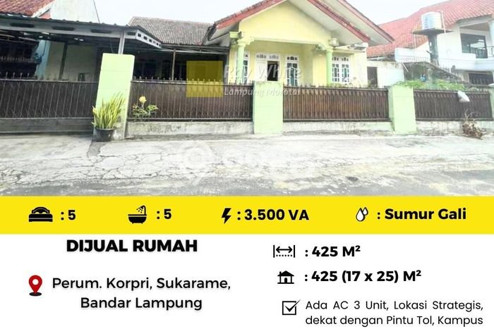 Rumah Mewah Siap Huni LT 425m2 di Sukarame, Bandar Lampung Rumah Mewah Siap Huni LT 425m2 di Sukarame, Bandar Lampung