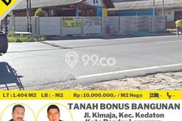 Untuk Dijual Tanah di Kedaton Bandar Lampung Luas 1404m2 SHM Untuk Dijual Tanah di Kedaton Bandar Lampung Luas 1404m2 SHM