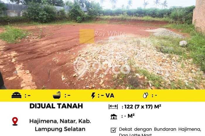 Tanah untuk Dijual di Natar Lampung Selatan Luas 122m2 Tanah untuk Dijual di Natar Lampung Selatan Luas 122m2