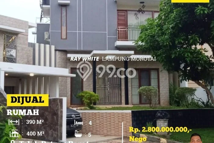 Rumah Eksklusif Siap Huni LT 390m2 di Teluk Betung Barat, Bandar Lampung Rumah Eksklusif Siap Huni LT 390m2 di Teluk Betung Barat, Bandar Lampung