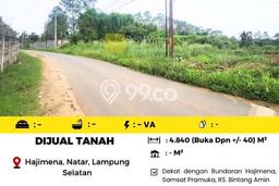Tanah di Natar, Lampung Selatan Luas 4840m2 Dijual Segera Tanah di Natar, Lampung Selatan Luas 4840m2 Dijual Segera