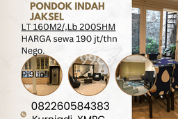Disewakan! Rumah 3 Kamar Tidur &
3 Kamar Mandi di Pondok Indah, Jakarta Selatan Disewakan! Rumah 3 Kamar Tidur &
3 Kamar Mandi di Pondok Indah, Jakarta Selatan
