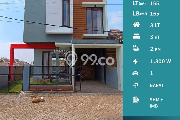 Hunian Cantik Modern Lb 165m2 di Lowokwaru, Malang Hunian Cantik Modern Lb 165m2 di Lowokwaru, Malang