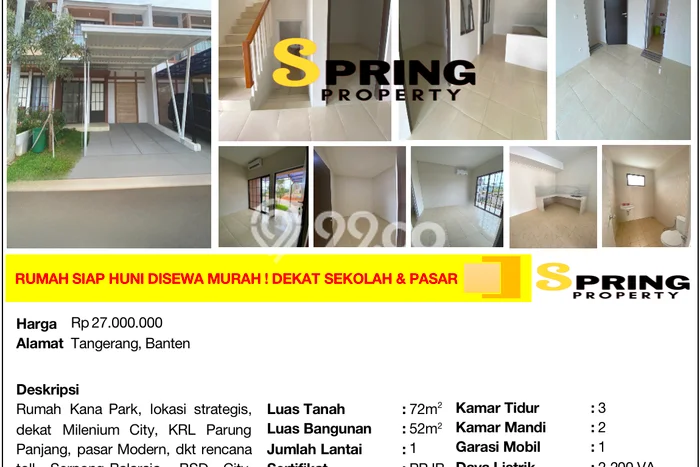 Lokasi terbaik! Rumah siap pakai dikontrakkan di Legok LB 52m2 Lokasi terbaik! Rumah siap pakai dikontrakkan di Legok LB 52m2