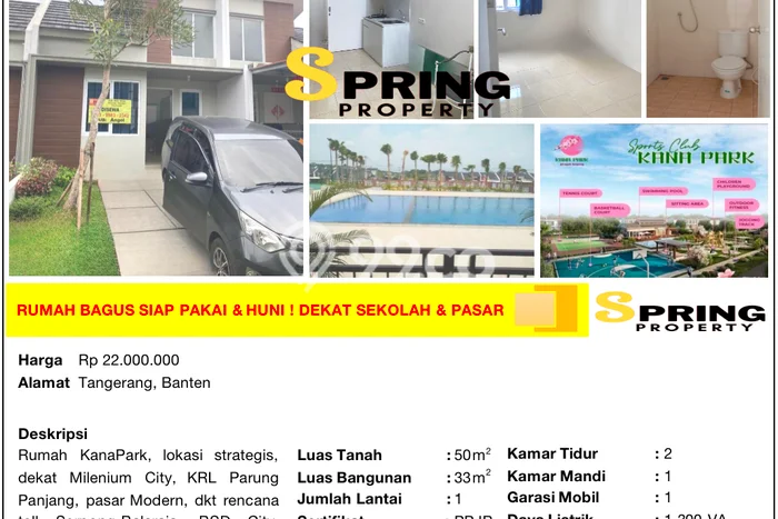 Disewakan segera hunian minimalis lokasi strategis 2 Kamar di Legok, Tangerang Disewakan segera hunian minimalis lokasi strategis 2 Kamar di Legok, Tangerang