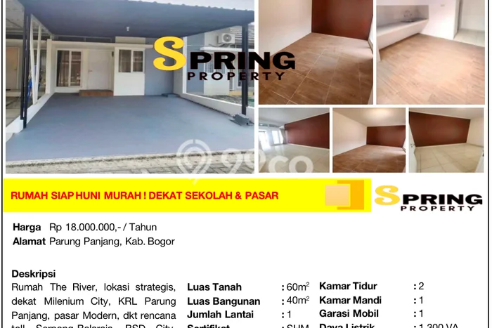 Rumah Cantik Siap Pakai Di Parung Panjang Luas 40m2 Lokasi Strategis Rumah Cantik Siap Pakai Di Parung Panjang Luas 40m2 Lokasi Strategis