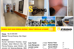 Rumah Bagus Siap Huni Di Parung Panjang Luas 80m2 Aman Rumah Bagus Siap Huni Di Parung Panjang Luas 80m2 Aman