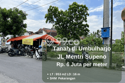 Tanah Area Berkembang di Umbulharjo, Luas 953m2m², Kawasan Nyaman, Akses Umbulharjo, Yogyakarta, Yogyakarta Tanah Area Berkembang di Umbulharjo, Luas 953m2m², Kawasan Nyaman, Akses Umbulharjo, Yogyakarta, Yogyakarta