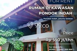 Rumah di Pondok Indah, 4 KT, Area Premium, Luas 750m2m² LB 600m2m² Rumah di Pondok Indah, 4 KT, Area Premium, Luas 750m2m² LB 600m2m²