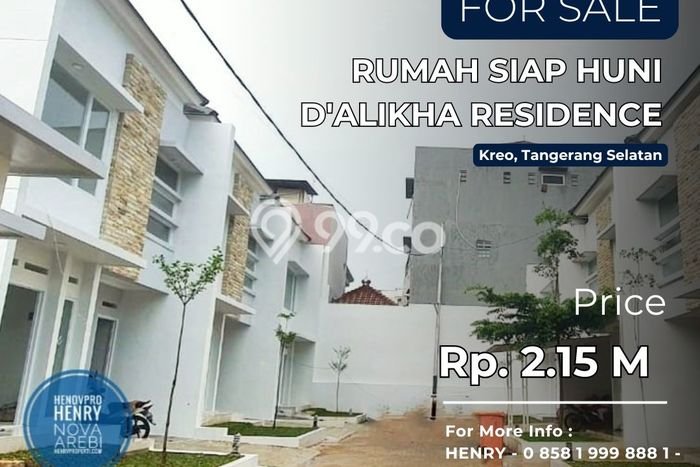 Rumah 3 KT 3 KM di Lokasi Strategis Kreo, Tangerang Rumah 3 KT 3 KM di Lokasi Strategis Kreo, Tangerang