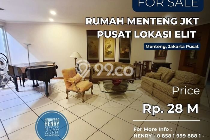 Dijual Hunian Mewah dengan Fasilitas Sekitar Lengkap di Menteng, Jakarta Pusat Dijual Hunian Mewah dengan Fasilitas Sekitar Lengkap di Menteng, Jakarta Pusat