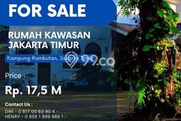 PROPERTI UNGGULAN! Rumah Premium area Kampung Rambutan, Luas 2816m2m² Bangunan 500m2m² PROPERTI UNGGULAN! Rumah Premium area Kampung Rambutan, Luas 2816m2m² Bangunan 500m2m²