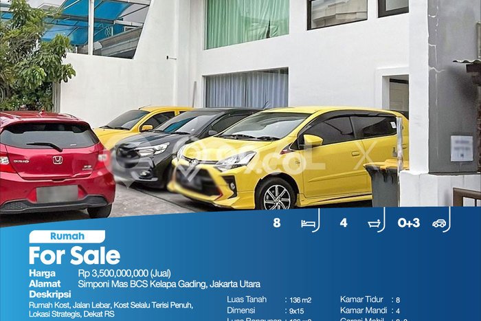 Siap Huni Rumah Mewah 8 Kamar di Kelapa Gading Dekat ke Mana Saja Siap Huni Rumah Mewah 8 Kamar di Kelapa Gading Dekat ke Mana Saja
