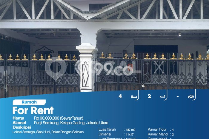 Disewakan Cepat Rumah Kondisi Bagus di Kawasan Kelapa Gading, Jakarta Utara Disewakan Cepat Rumah Kondisi Bagus di Kawasan Kelapa Gading, Jakarta Utara