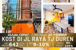 Dijual Rumah Kost di Tanjung Duren, Jakarta Barat, 24 KT, 24 KM, Bangunan 346m2 Dijual Rumah Kost di Tanjung Duren, Jakarta Barat, 24 KT, 24 KM, Bangunan 346m2