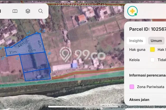 Kavling Tanah untuk Disewa di Sanur Lahan Luas 3100m2 Kavling Tanah untuk Disewa di Sanur Lahan Luas 3100m2