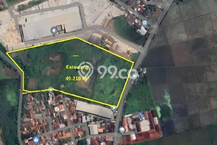 Kavling Tanah di Karawang Barat Dijual Luas 49210m2 Legalitas - Kavling Tanah di Karawang Barat Dijual Luas 49210m2 Legalitas -