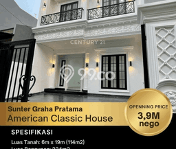 For Sale! Premium House LT 114m2 Desain Elegan di Sunter For Sale! Premium House LT 114m2 Desain Elegan di Sunter