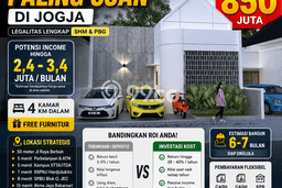 Kost untuk Dijual di Seturan Punya 4 Kamar Kost untuk Dijual di Seturan Punya 4 Kamar