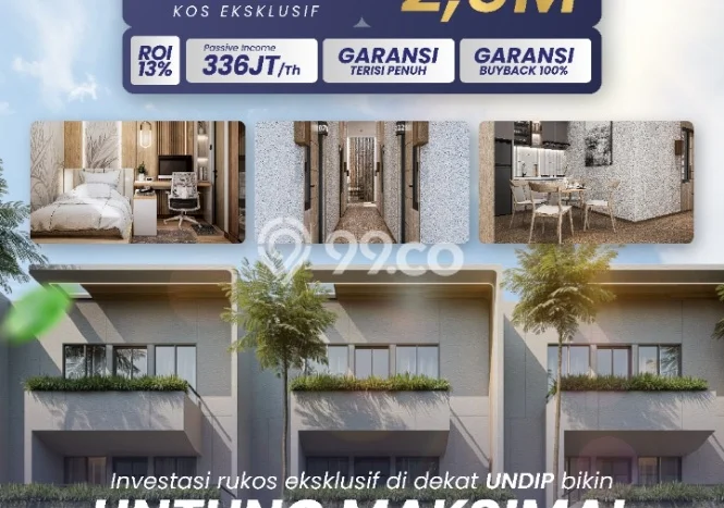 Dijual Kost Strategis di Tembalang, Semarang 12 KT, 12 KM, Luas Bangunan 192m2 Dijual Kost Strategis di Tembalang, Semarang 12 KT, 12 KM, Luas Bangunan 192m2