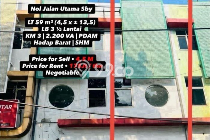 Dijual Ruko di Gayungan, Luas 59m2m², Lokasi Strategis Dijual Ruko di Gayungan, Luas 59m2m², Lokasi Strategis