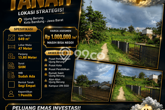 Tanah Kavling Dijual di Bandung dengan Spesifikasi 649m2 Tanah Kavling Dijual di Bandung dengan Spesifikasi 649m2