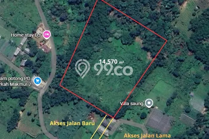 Lahan Strategis di Ciater Dijual dengan Luas 14570m2 Lahan Strategis di Ciater Dijual dengan Luas 14570m2