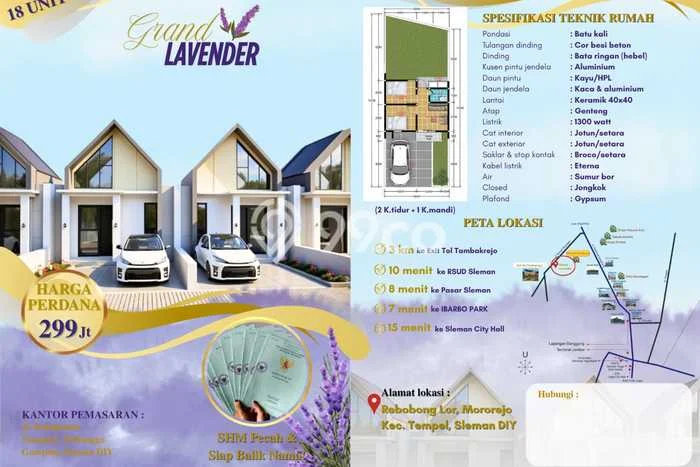Rumah Sederhana Dijual Lokasi Seyegan 2 Kamar dengan LT 119m2 Rumah Sederhana Dijual Lokasi Seyegan 2 Kamar dengan LT 119m2