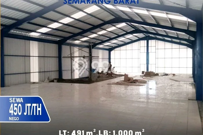 Untuk Disewa Gudang di Semarang Barat Semarang LT 491m2, LB 1000m2 Untuk Disewa Gudang di Semarang Barat Semarang LT 491m2, LB 1000m2
