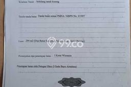 Dijual Tanah 294m2 di Kerobokan Kelod, Badung Dijual Tanah 294m2 di Kerobokan Kelod, Badung