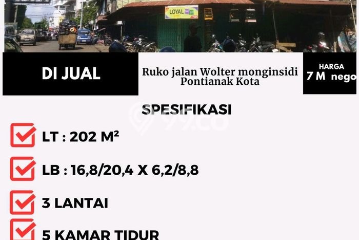Ruko Dijual Lokasi Emas di Pontianak Kota Luas 100m2 Ruko Dijual Lokasi Emas di Pontianak Kota Luas 100m2