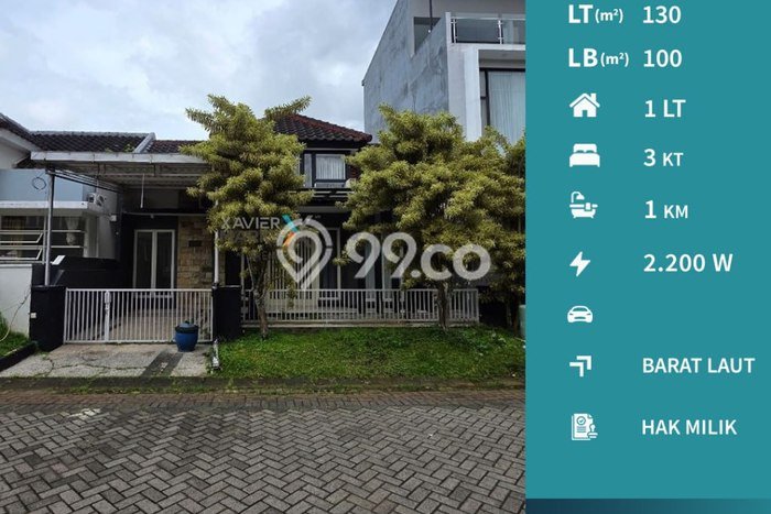 Rumah Modern 3 Kamar LT 130m2 di Villa Puncak Tidar Rumah Modern 3 Kamar LT 130m2 di Villa Puncak Tidar