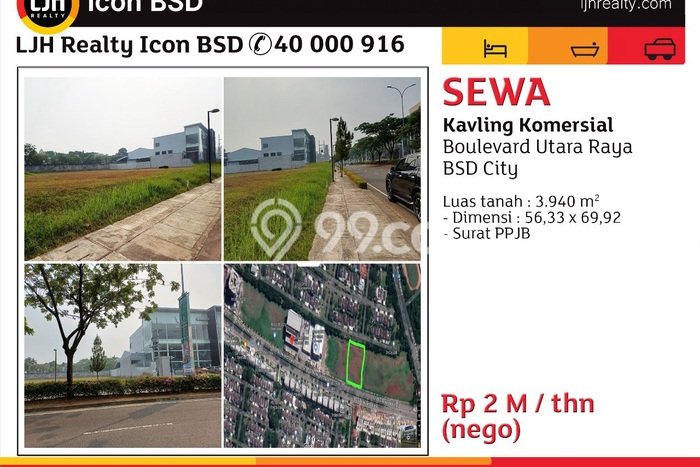 Tanah Disewa Strategis di Tangerang Luas 3940m2 Tanah Disewa Strategis di Tangerang Luas 3940m2