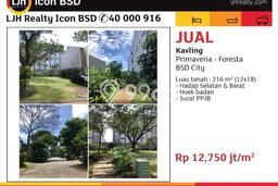 Dijual Tanah Lokasi BSD Foresta, Tangerang Seluas 216m2 Dijual Tanah Lokasi BSD Foresta, Tangerang Seluas 216m2